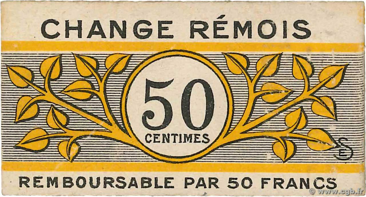 50 Centimes FRANCE régionalisme et divers Reims 1914 JP.51-44 SPL