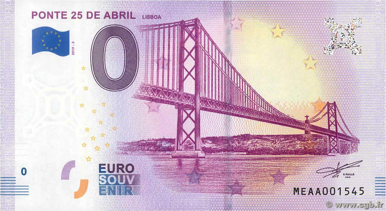 0 Euro PORTUGAL Lisbonne 2019  NEUF
