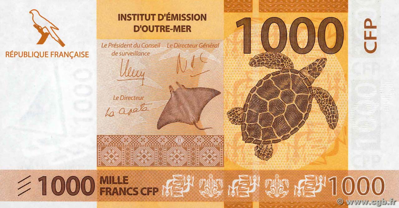 1000 Francs POLYNÉSIE, TERRITOIRES D OUTRE MER  2014 P.06 NEUF