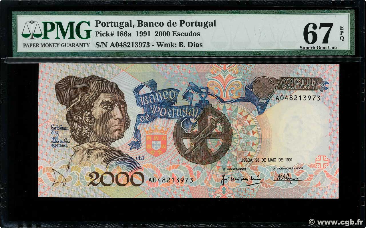 2000 Escudos PORTUGAL  1993 P.186a NEUF