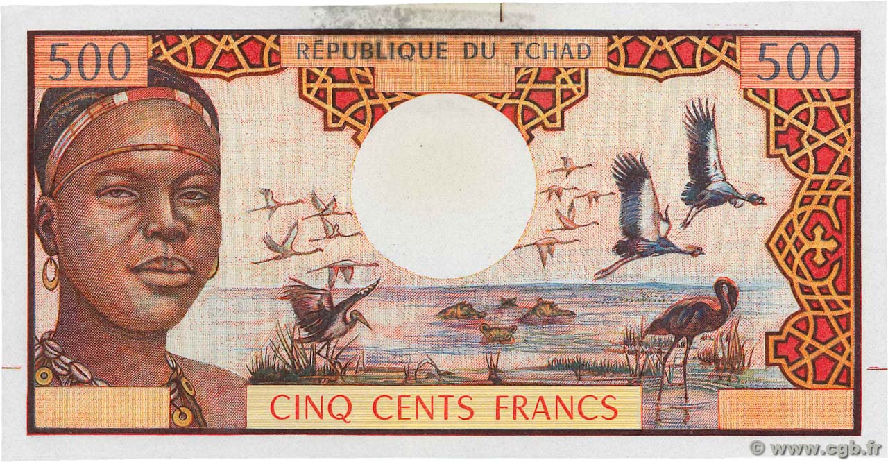 500 Francs Épreuve TCHAD  1973 P.02a SPL