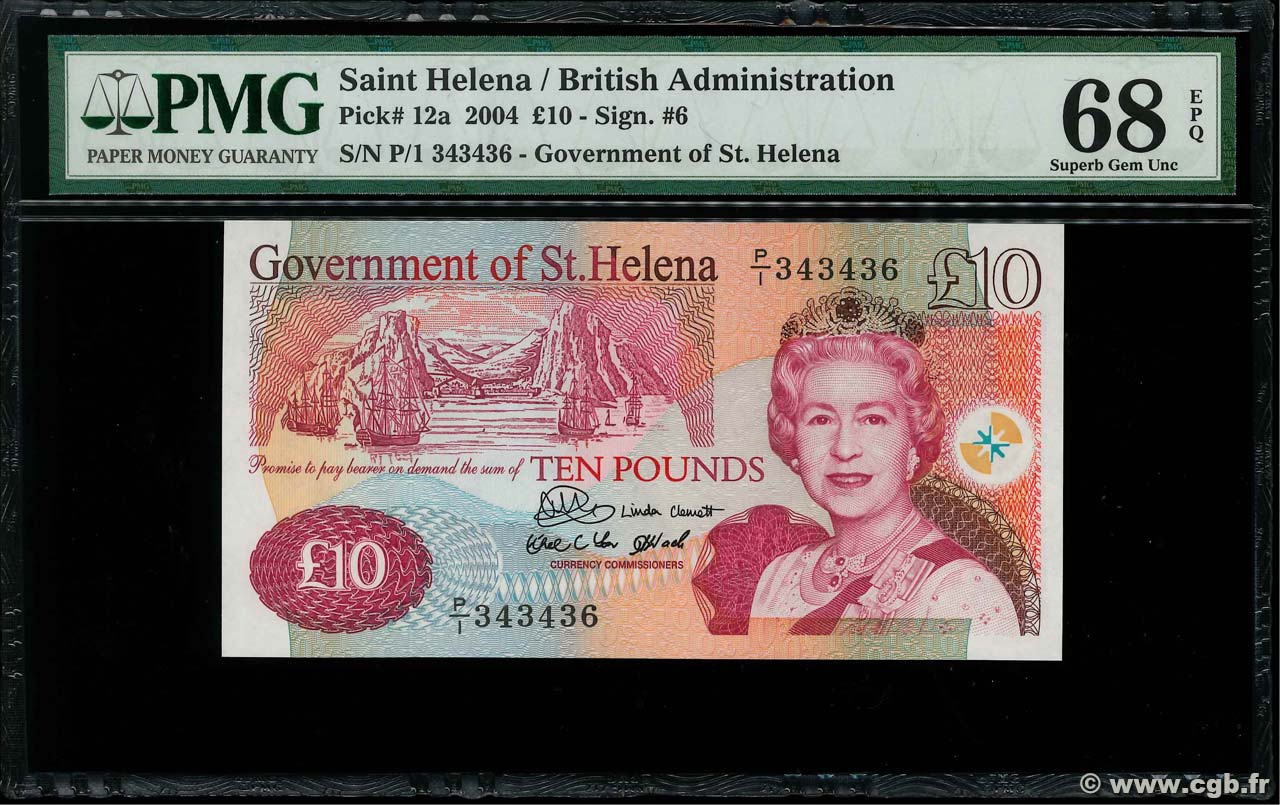 10 Pounds ST HELENA  2004 P.12a UNC