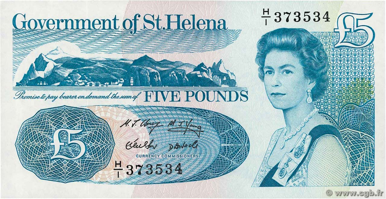 5 Pounds ST. HELENA  1981 P.07b ST