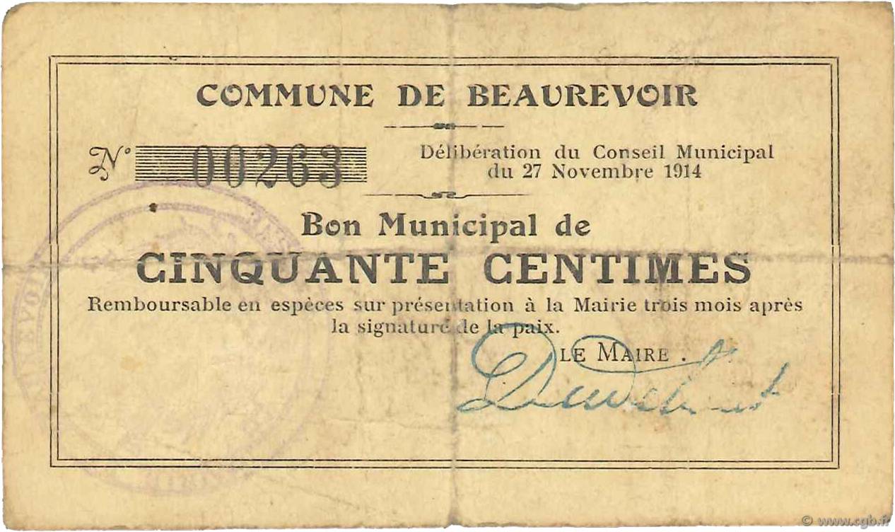 50 Centimes FRANCE Regionalismus und verschiedenen  1914 JP.02-0137 S to SS