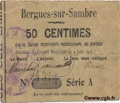 50 Centimes FRANCE Regionalismus und verschiedenen  1915 JP.02-0209 SS
