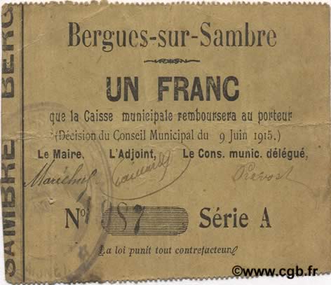 1 Franc FRANCE régionalisme et divers  1915 JP.02-0210 TTB