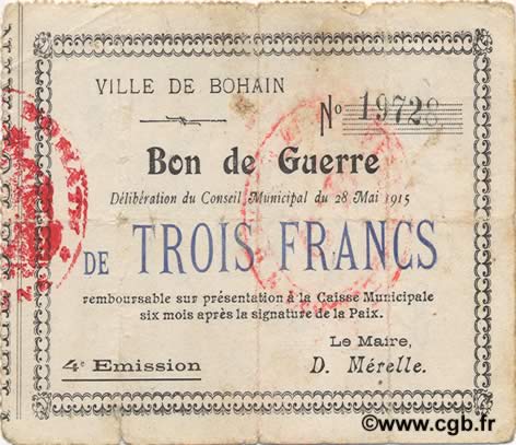 3 Francs FRANCE Regionalismus und verschiedenen  1915 JP.02-0268 SS