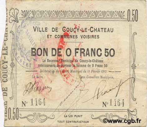 50 Centimes FRANCE Regionalismus und verschiedenen  1915 JP.02-0525 SS