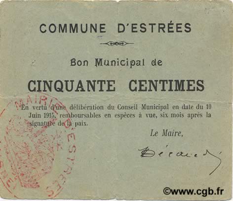 50 Centimes FRANCE regionalismo y varios  1915 JP.02-0695 MBC