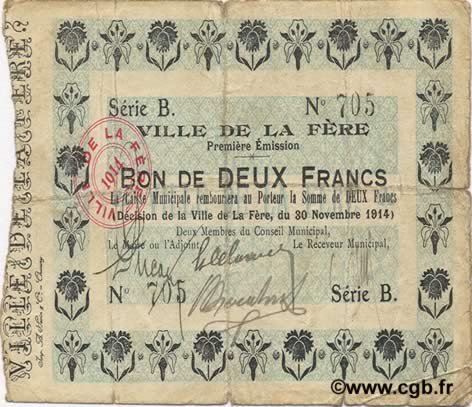 2 Francs FRANCE Regionalismus und verschiedenen  1914 JP.02-0785 S