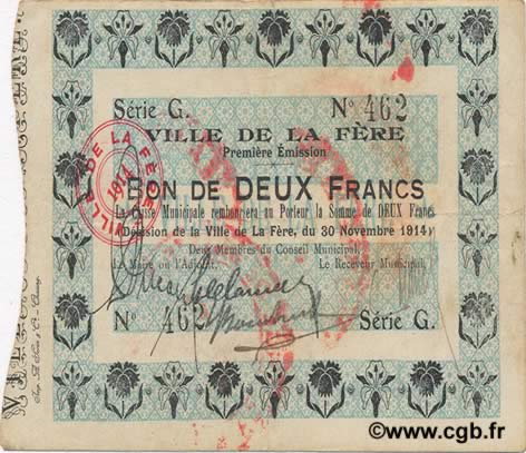2 Francs FRANCE regionalism and various  1914 JP.02-0785 VF