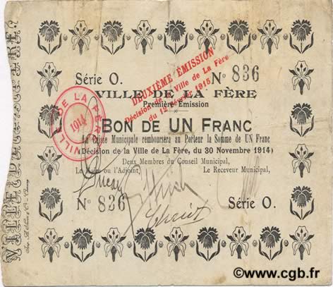 1 Franc FRANCE régionalisme et divers  1914 JP.02-0790 TB+