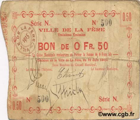 50 Centimes FRANCE regionalism and miscellaneous  1915 JP.02-0799 F