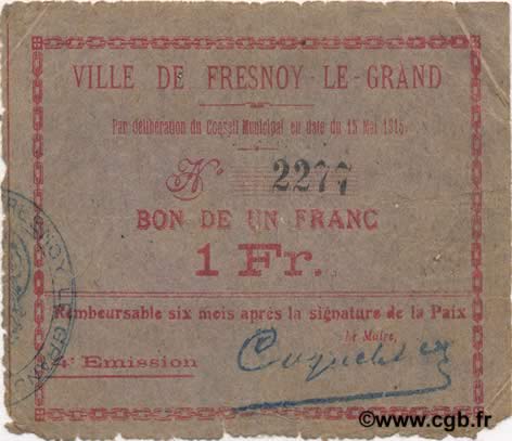 1 Franc FRANCE Regionalismus und verschiedenen  1915 JP.02-1002 S