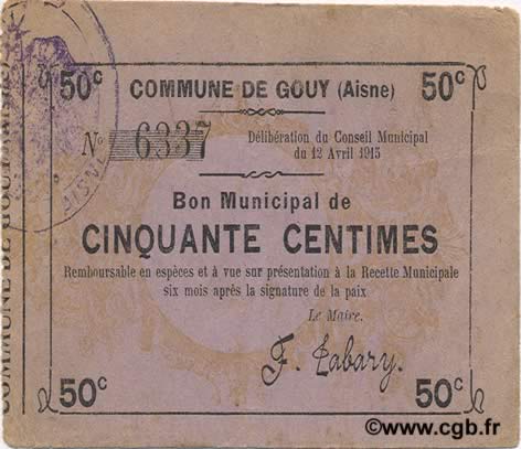 50 Centimes FRANCE regionalismo y varios  1915 JP.02-1068 MBC+