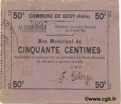 50 Centimes FRANCE regionalismo y varios  1915 JP.02-1071 MBC+