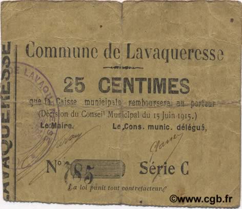 25 Centimes FRANCE regionalismo e varie  1915 JP.02-1319 MB