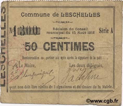 50 Centimes FRANCE regionalismo y varios  1915 JP.02-1338 MBC