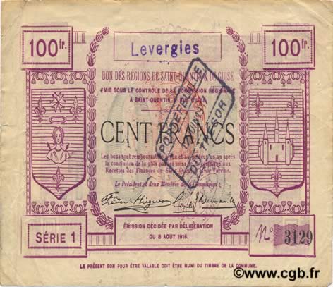100 Francs FRANCE regionalism and various  1916 JP.02-1377.SQG VF
