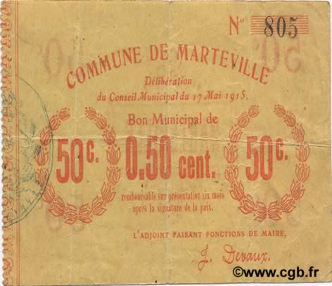 50 Centimes FRANCE regionalism and miscellaneous  1915 JP.02-1445 VF