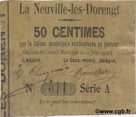 50 Centimes FRANCE regionalismo e varie  1915 JP.02-1646 BB