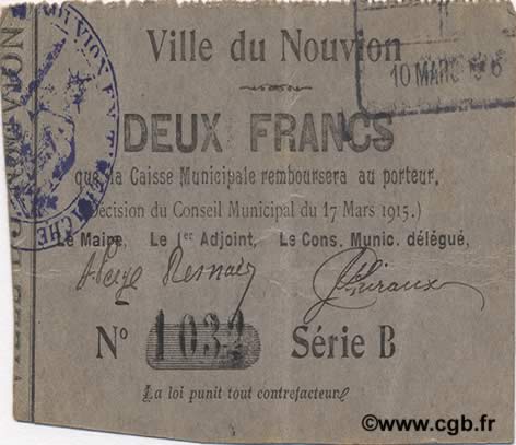 2 Francs FRANCE regionalismo e varie  1915 JP.02-1679 BB