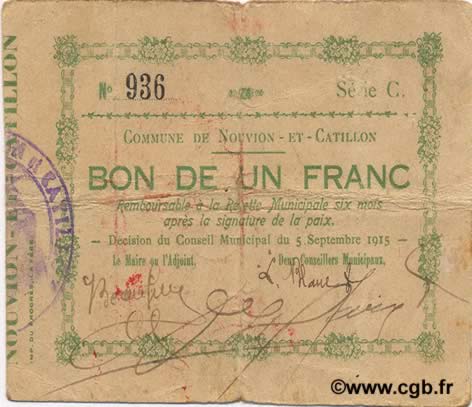 1 Franc FRANCE Regionalismus und verschiedenen  1915 JP.02-1691 fSS