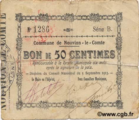 50 Centimes FRANCE regionalismo y varios  1915 JP.02-1695 RC+