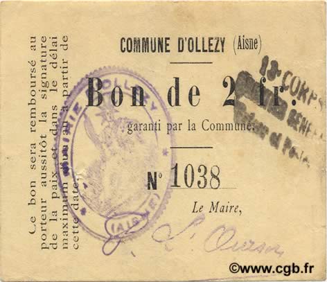 2 Francs FRANCE regionalismo y varios  1916 JP.02-1720 MBC