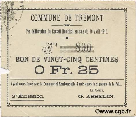 25 Centimes FRANCE Regionalismus und verschiedenen  1915 JP.02-1805 fVZ