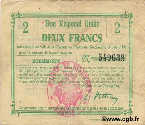 2 Francs FRANCE régionalisme et divers  1916 JP.02-1940.BRU TTB