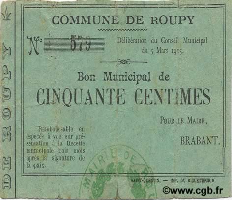 50 Centimes FRANCE regionalismo e varie  1915 JP.02-1944 MB