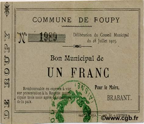 1 Franc FRANCE Regionalismus und verschiedenen  1915 JP.02-1953 SS