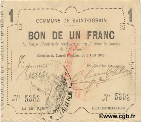 1 Franc FRANCE regionalismo e varie  1915 JP.02-2010 SPL