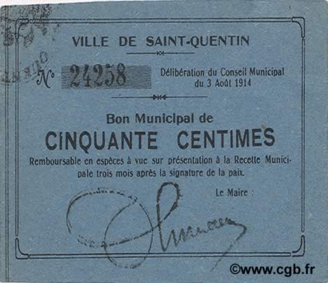 50 Centimes FRANCE regionalism and miscellaneous  1914 JP.02-2029 AU