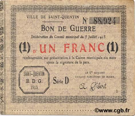 1 Franc FRANCE regionalism and various  1915 JP.02-2068 VF