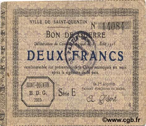 2 Francs FRANCE Regionalismus und verschiedenen  1915 JP.02-2074 SS