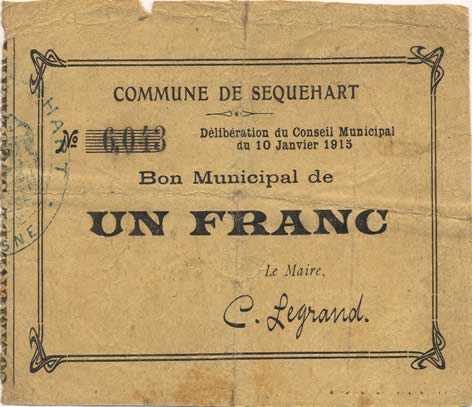 1 Franc FRANCE régionalisme et divers  1915 JP.02-2140 TB