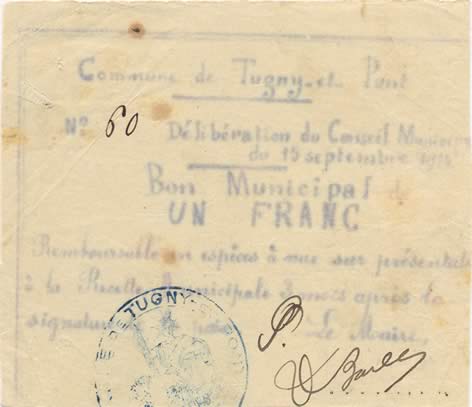 1 Franc FRANCE regionalismo y varios  1914 JP.02-2298 MBC