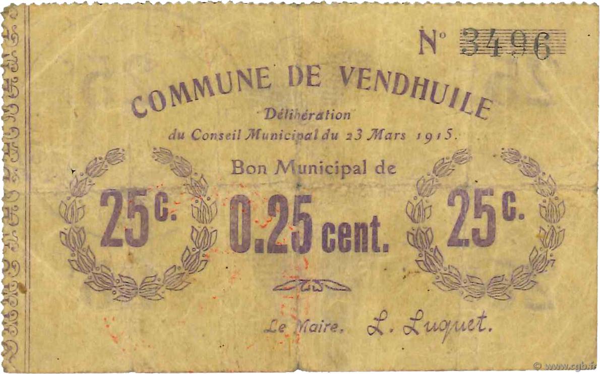 25 Centimes FRANCE regionalismo e varie  1915 JP.02-2370 MB