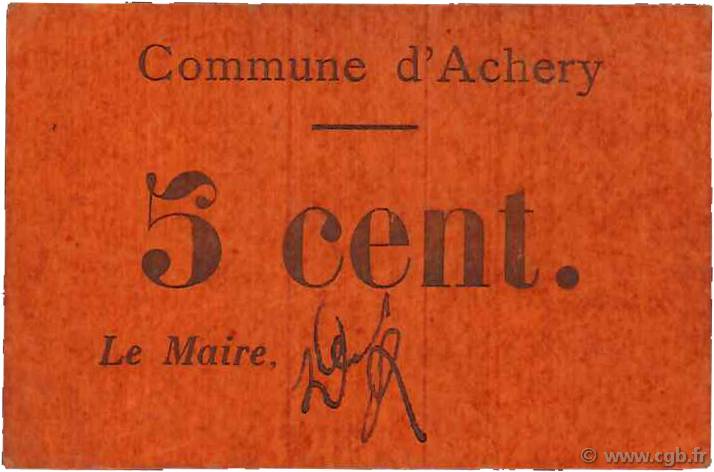 5 Centimes FRANCE regionalism and miscellaneous  1916 JP.02-2494 AU