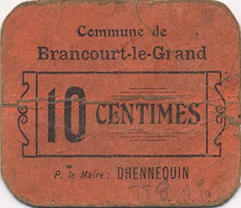 10 Centimes FRANCE regionalism and various  1916 JP.02-2529 F+