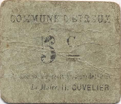 5 Centimes FRANCE regionalism and miscellaneous  1916 JP.02-2577 G