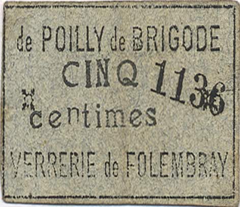 5 Centimes FRANCE regionalismo y varios  1916 JP.02-2595 MBC
