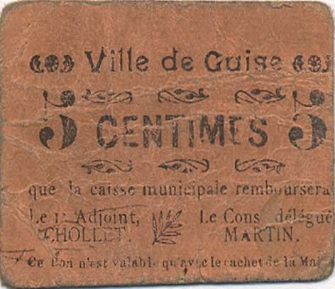 5 Centimes FRANCE regionalismo e varie  1916 JP.02-2615 MB