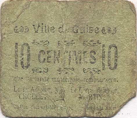 10 Centimes FRANCE regionalism and various  1916 JP.02-2622 VG