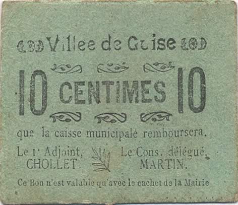 10 Centimes FRANCE regionalism and various  1916 JP.02-2622 VF+
