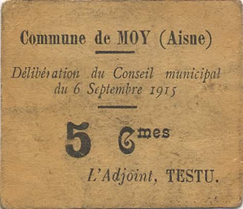 5 Centimes FRANCE regionalismo e varie  1915 JP.02-2667 BB