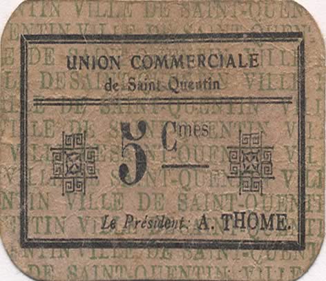 5 Centimes FRANCE regionalismo e varie  1916 JP.02-2705 BB
