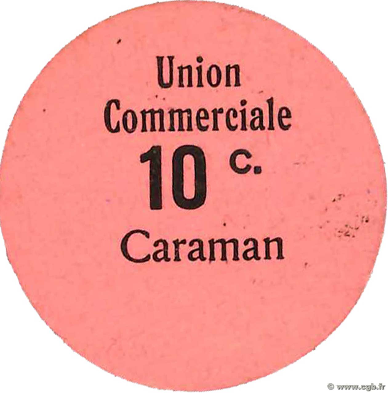 10 Centimes FRANCE regionalismo e varie Caraman 1914 JP.31-031 AU